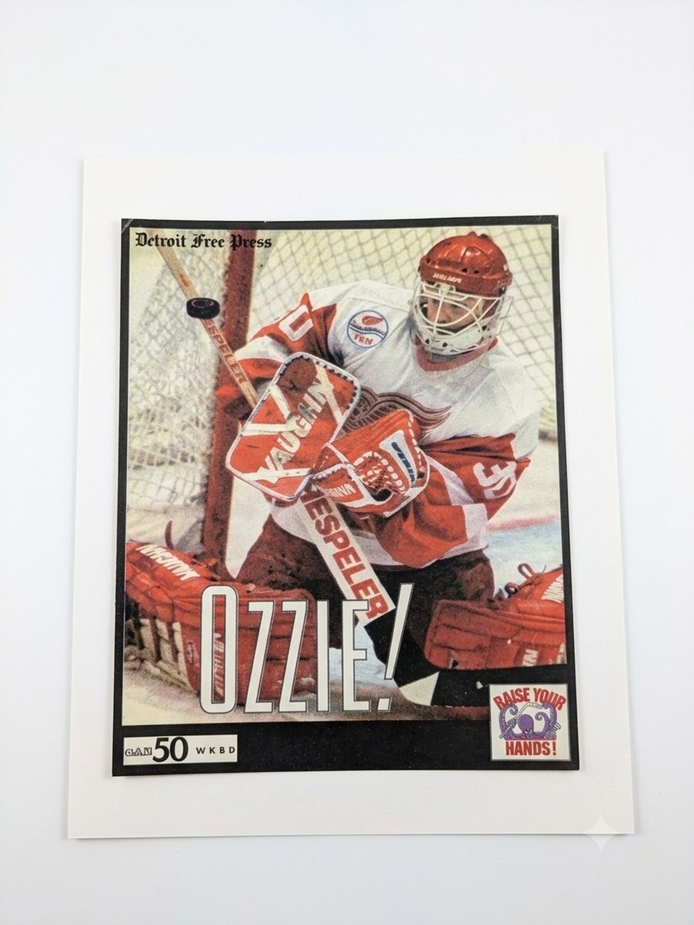 Vintage Chris Osgood "OZZIE!" Detroit Free Press Premium Print Poster 8x10"